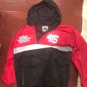 Dying breed SF pullover windbreaker half zip